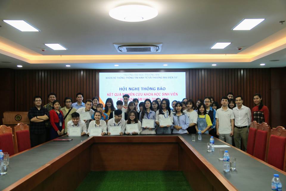 Hội nghị NCKH Sinh viên Khoa HTTT Kinh tế & TMĐT năm học 2018-2019