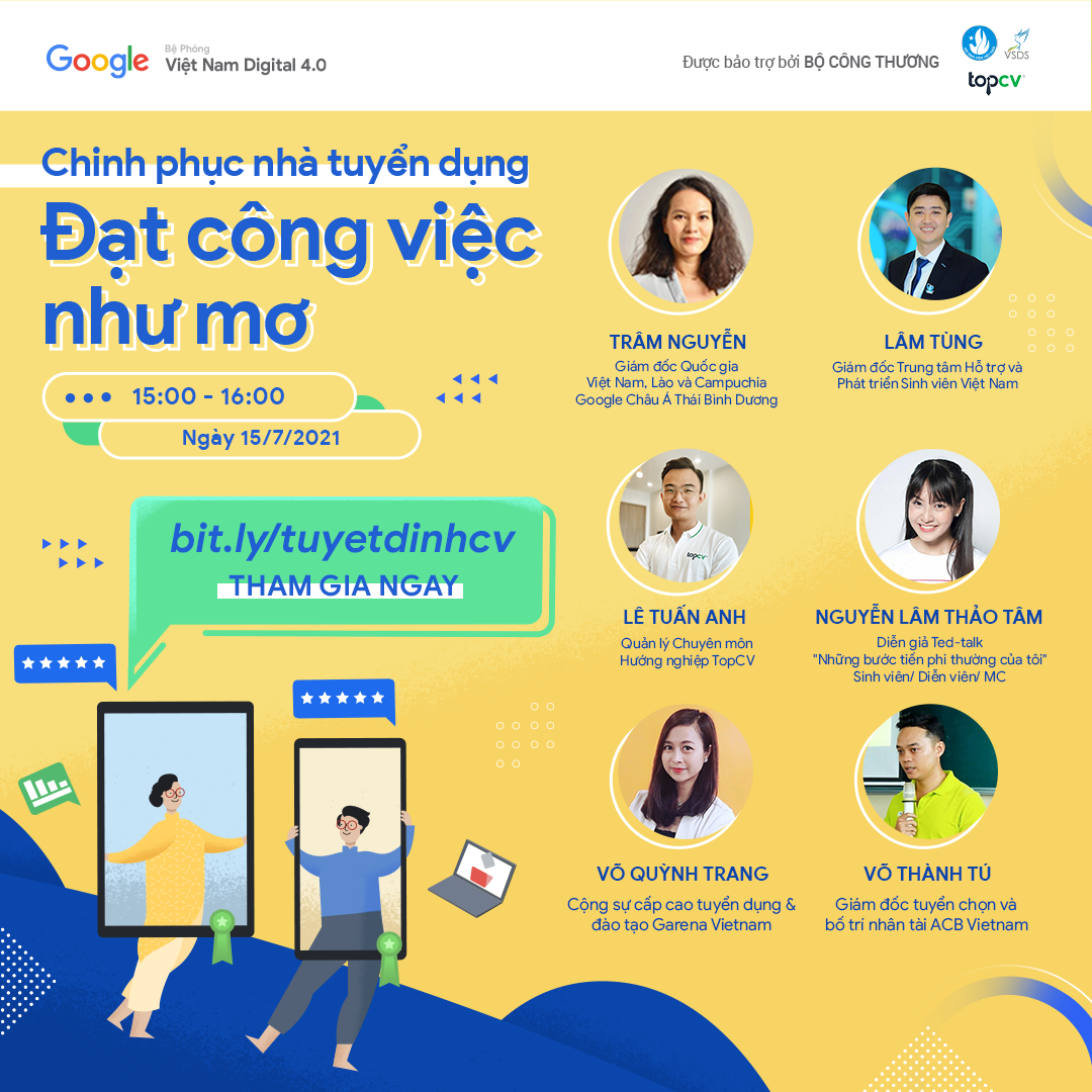 Hội thảo “CHINH PHỤC NHÀ TUYỂN DỤNG - ĐẠT CÔNG VIỆC NHƯ MƠ