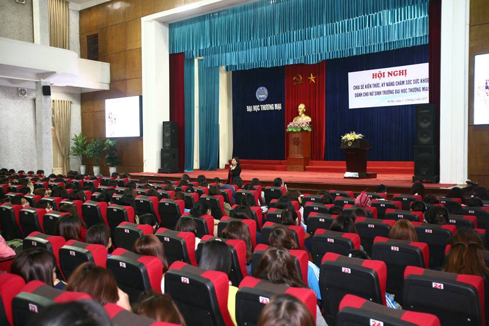 Tin về Hội nghị chia sẻ kiến thức kỹ năng chăm sóc sức khỏe dành cho nữ sinh trường Đại học Thương mại